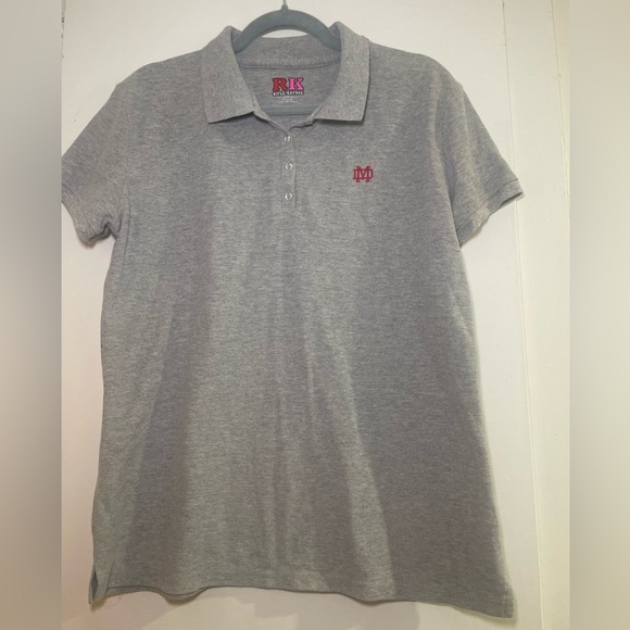 Mater Dei Girls Gray Uniform Polo Shirt size Juniors L - Picture 1 of 4